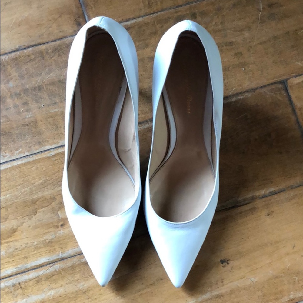 Gianvito Rossi Milano White Stiletto Pump